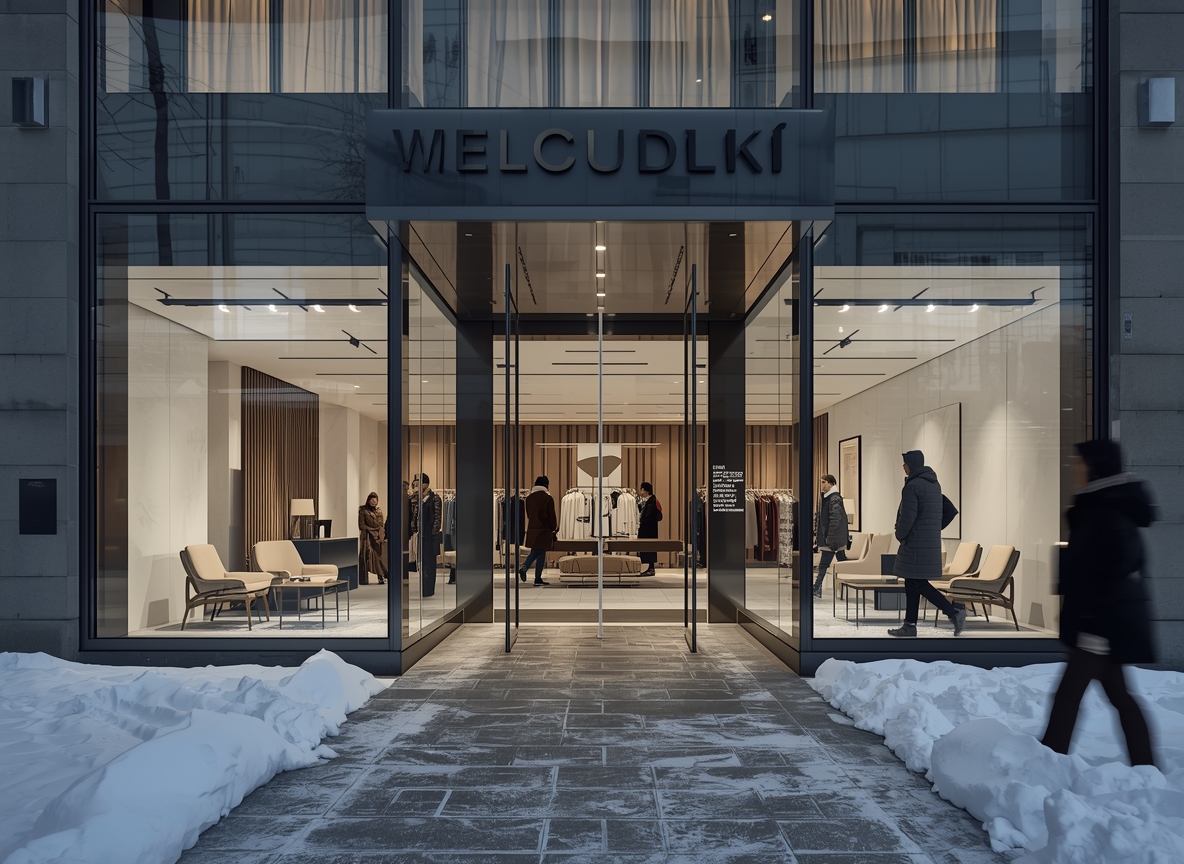 Welcoming luxury boutique entrance in Helsinki
